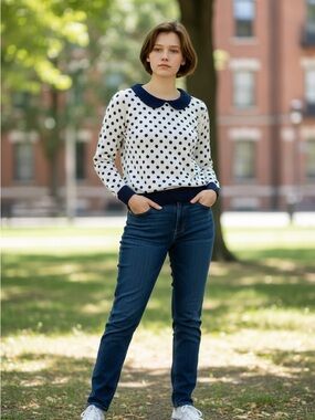 Boden Peter Pan collar sweater - Size 10
